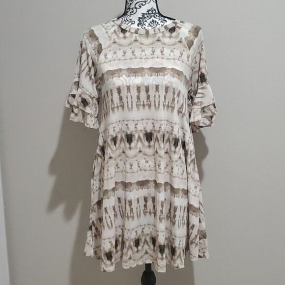 Lily Bleu taupe medium dress - Picture 1 of 4